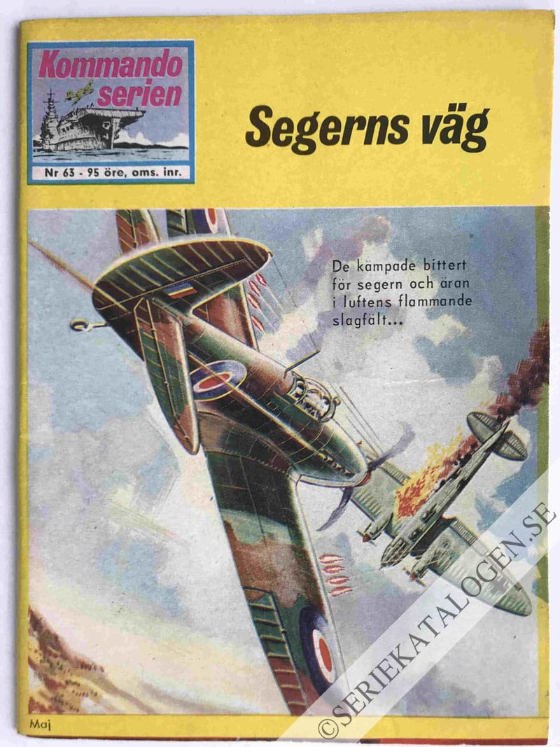 Framsida på Kommandoserien #63 - Segerns väg (1965)