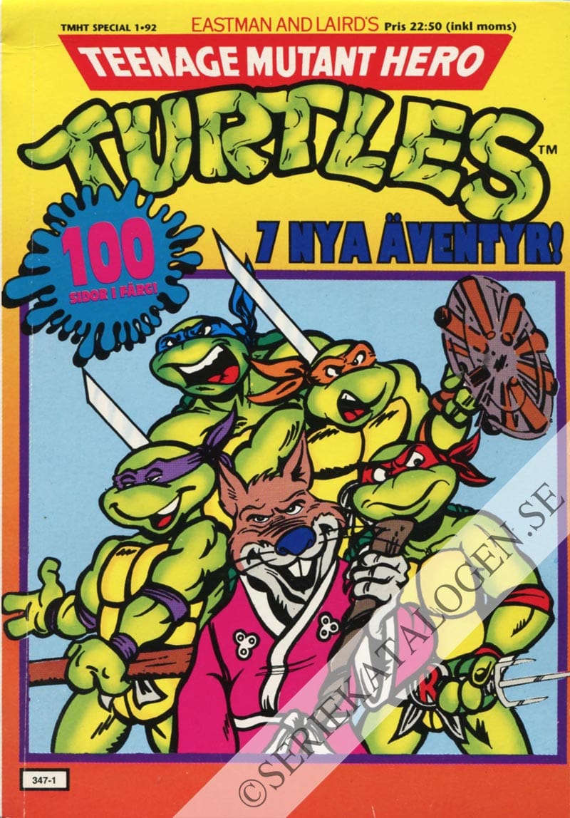 Framsida på Teenage mutant hero turtles special #1 (1992)