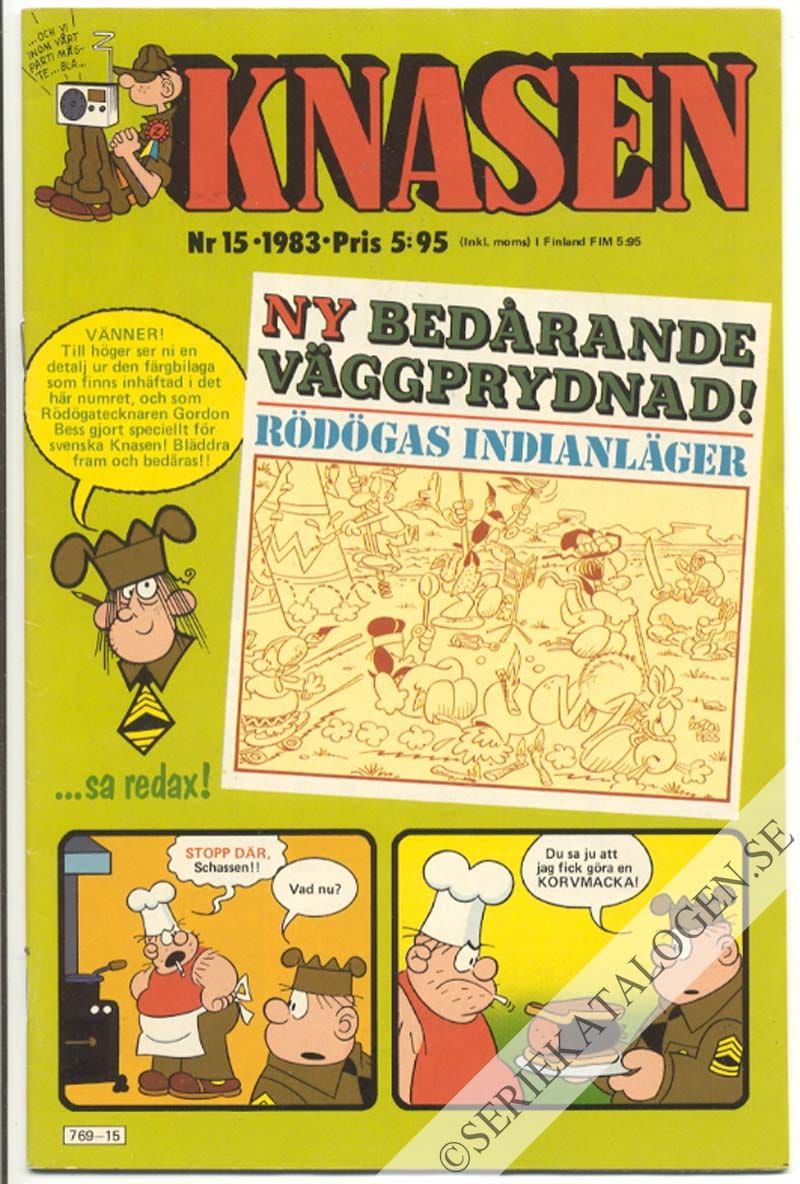 Framsida på Knasen #15 (1983)