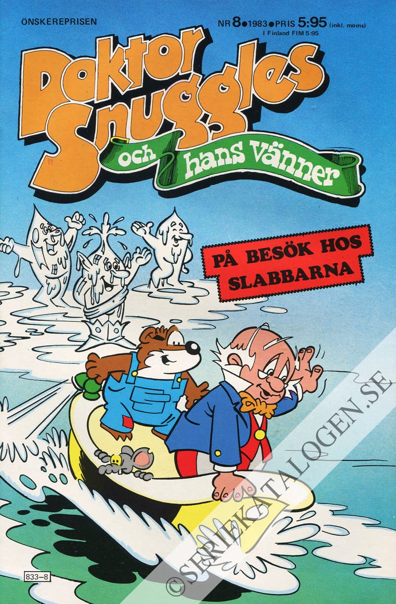 Framsida på Doktor Snuggles och hans vänner #8 (1983)
