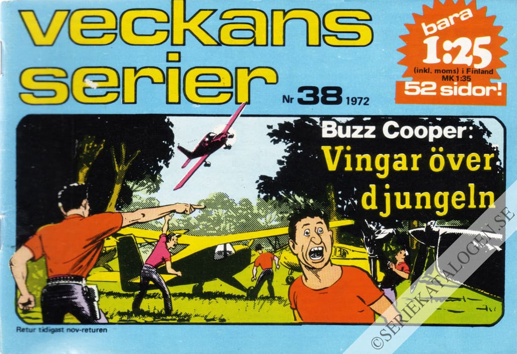 Framsida på Veckans serier #38 (1972)