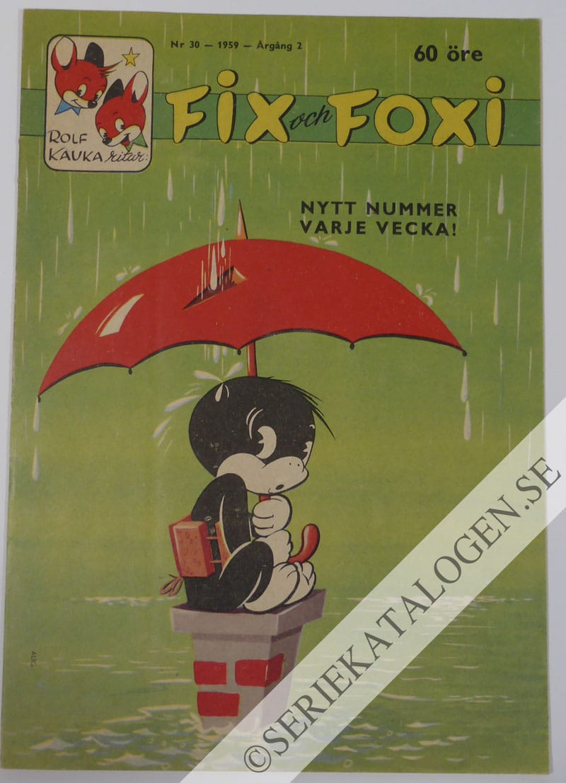 Framsida på Fix och Foxi #30 (1959)