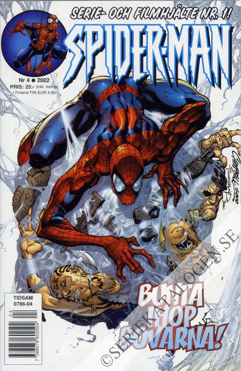 Framsida på Spider-Man #4 (2002)