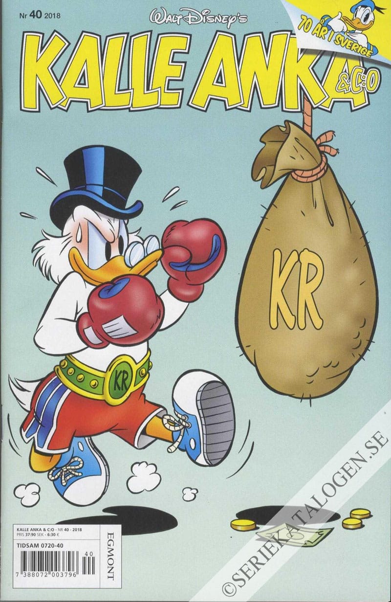 Framsida på Kalle Anka & C:o #40 (2018)