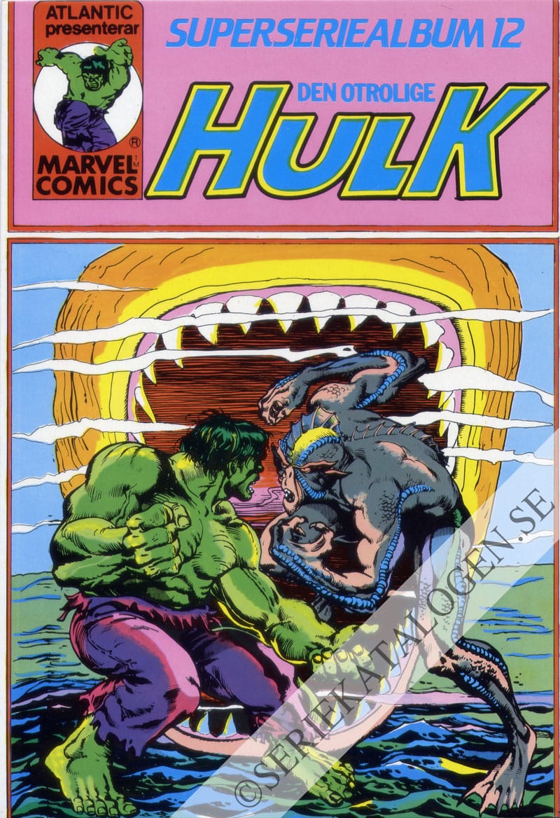 Framsida på Den otrolige Hulk Superseriealbum12 (1984)