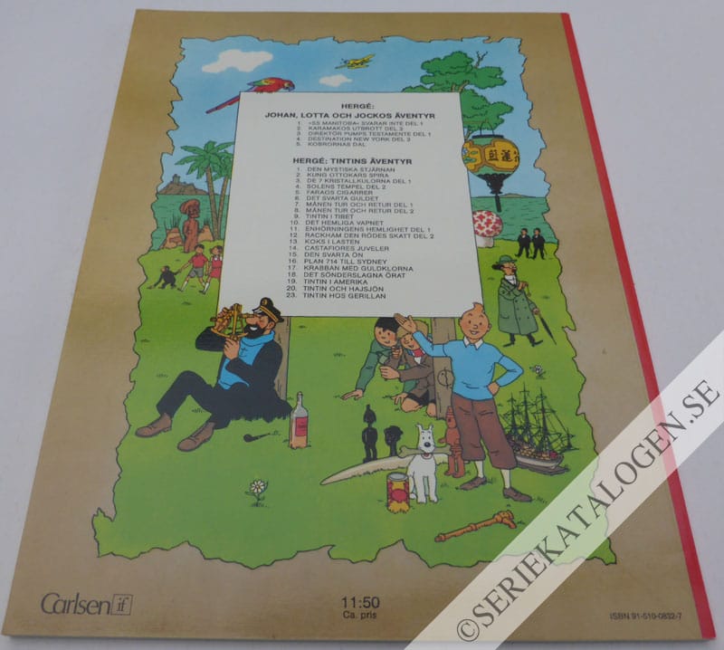 Baksida på Tintin hos gerillan (1976)