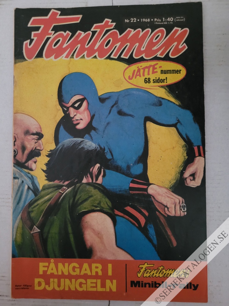 Framsida på Fantomen #22 (1968)