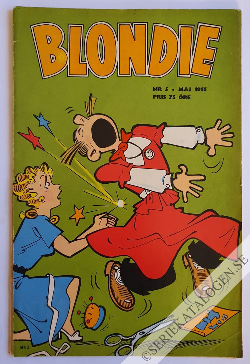 Framsida på Blondie #5 (1955)