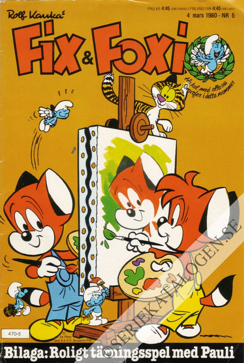 Framsida på Fix och Foxi #5 (1980)