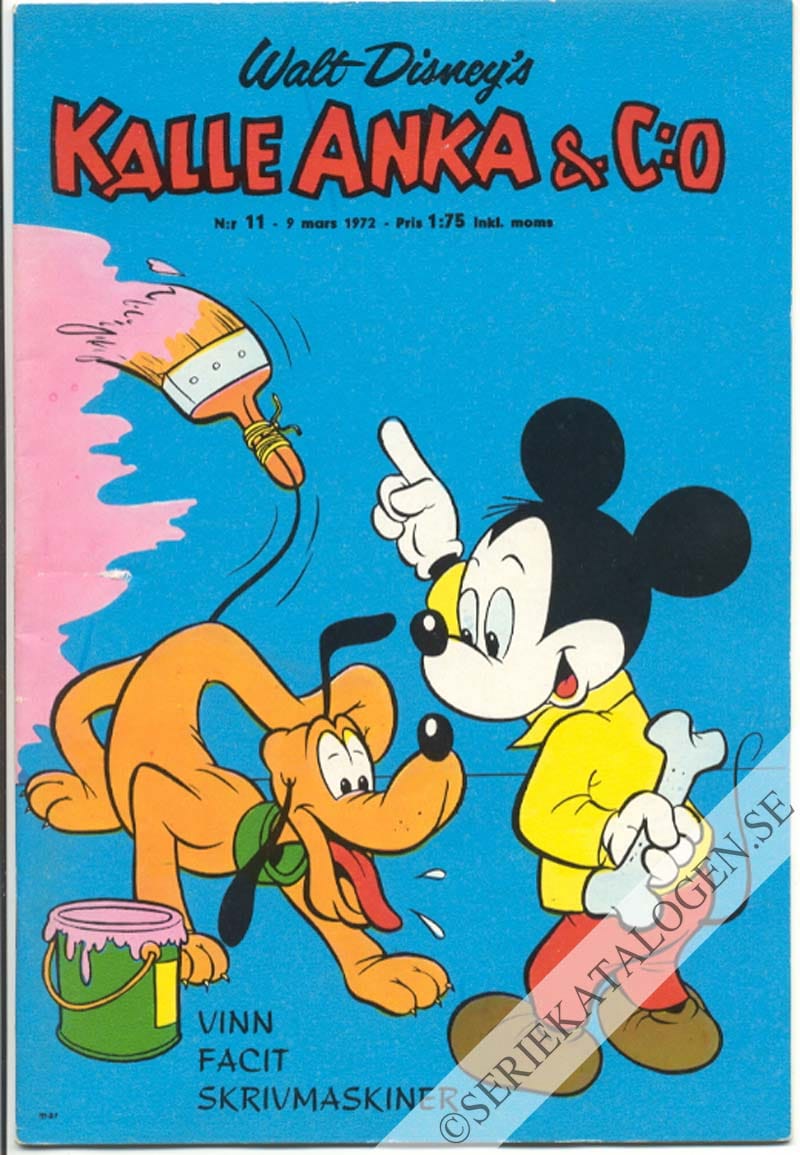 Framsida på Kalle Anka & C:o #11 (1972)