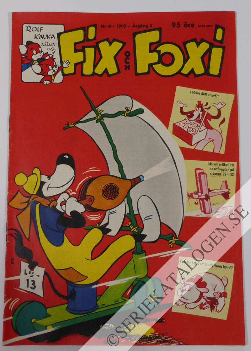 Framsida på Fix och Foxi #41 (1960)