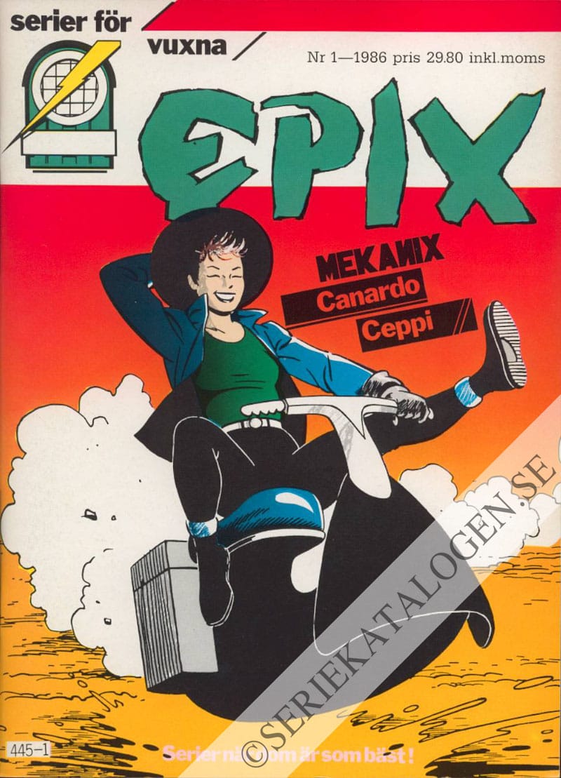 Framsida på Epix #1 (1986)