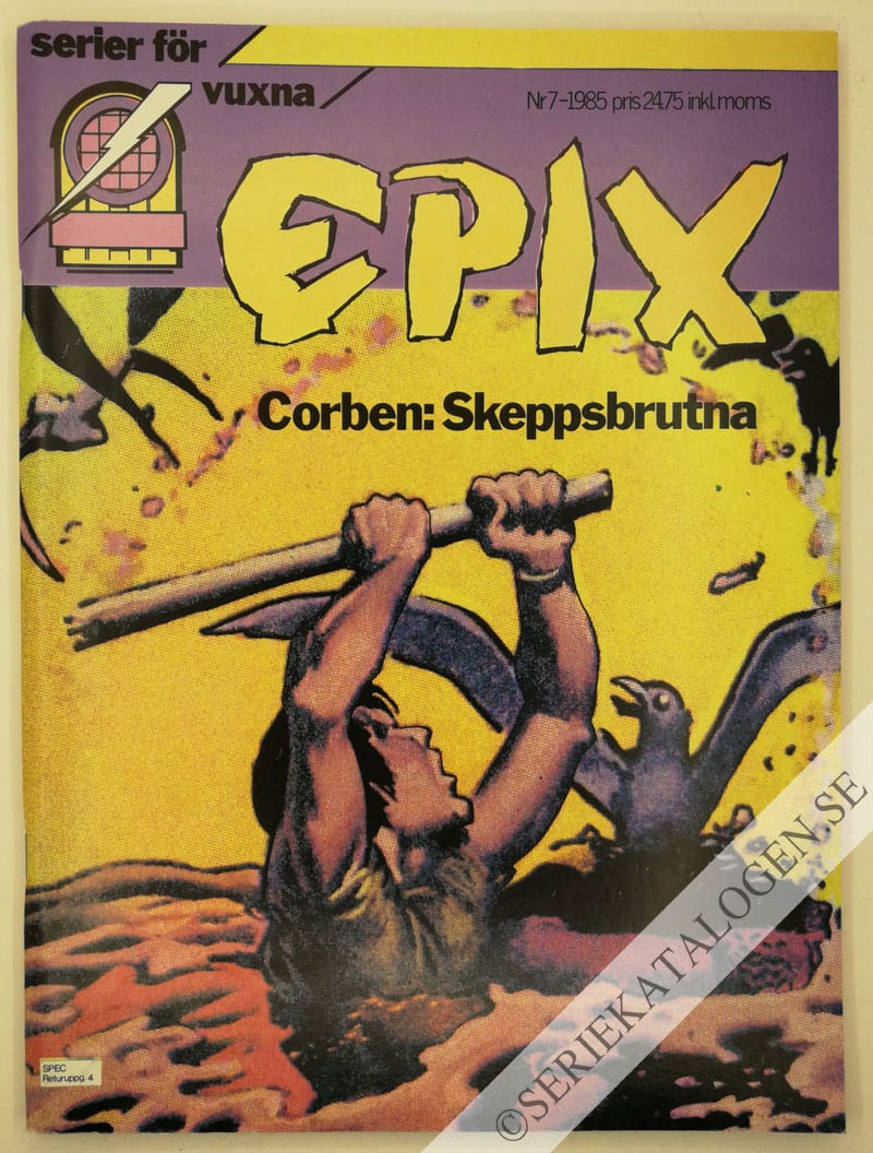 Framsida på Epix #7 (1985)