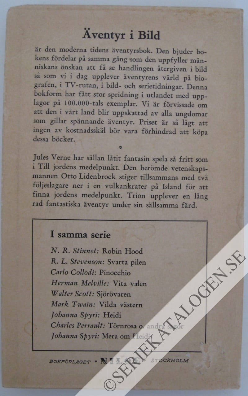 Baksida på Till jordens medelpunkt (1968)