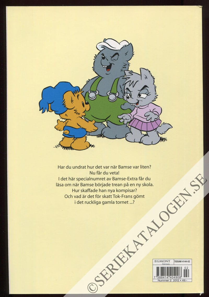 Baksida på Bamses barndom (2012)