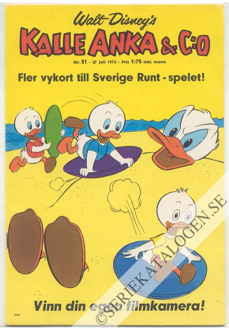 Framsida på Kalle Anka & C:o #31 (1972)