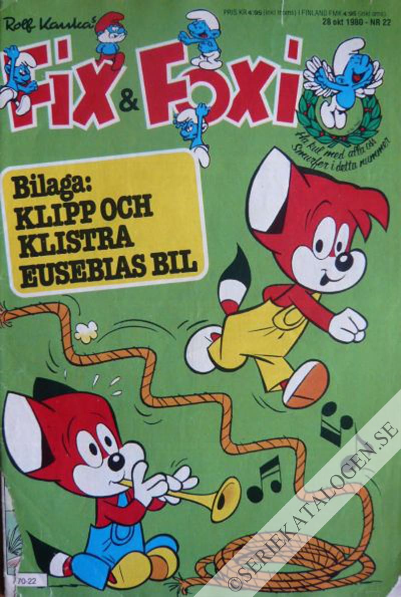 Framsida på Fix och Foxi #22 (1980)