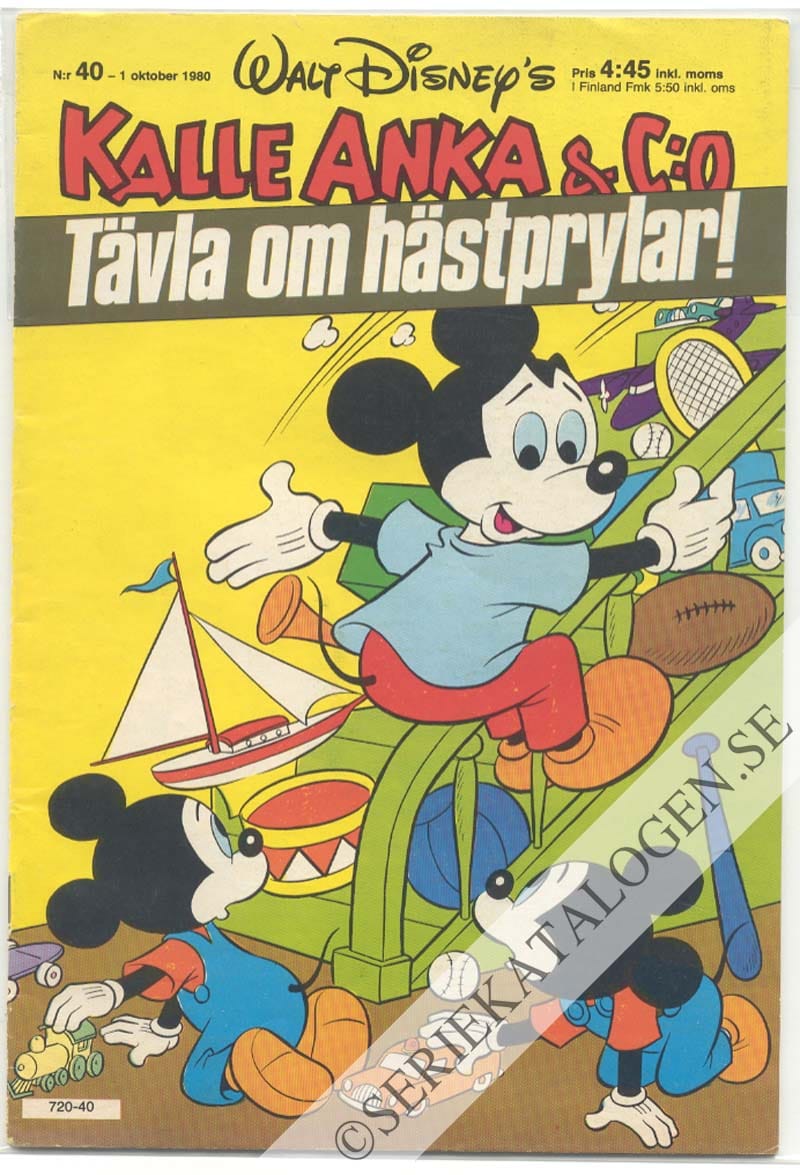 Framsida på Kalle Anka & C:o #40 (1980)