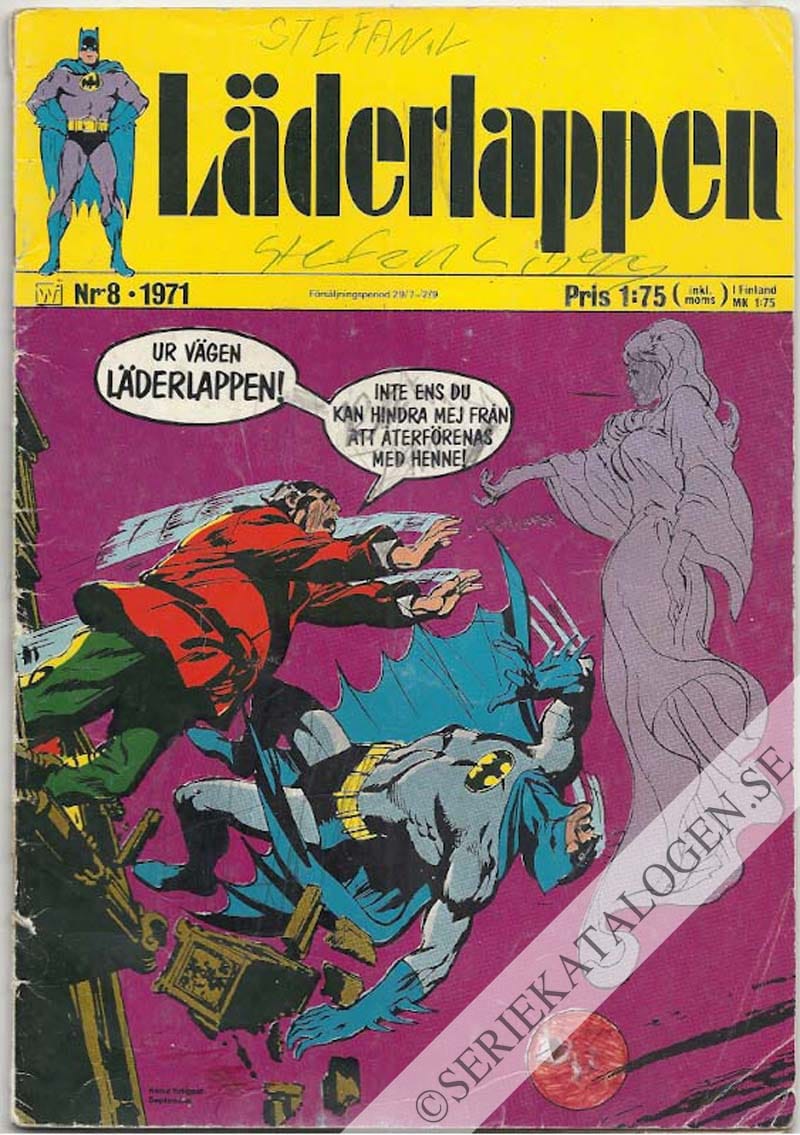 Framsida på Läderlappen och Robin #8 (1971)