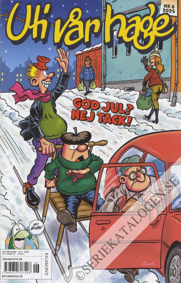 Framsida på Uti vår hage #6 - God jul? Nej tack! (2025)