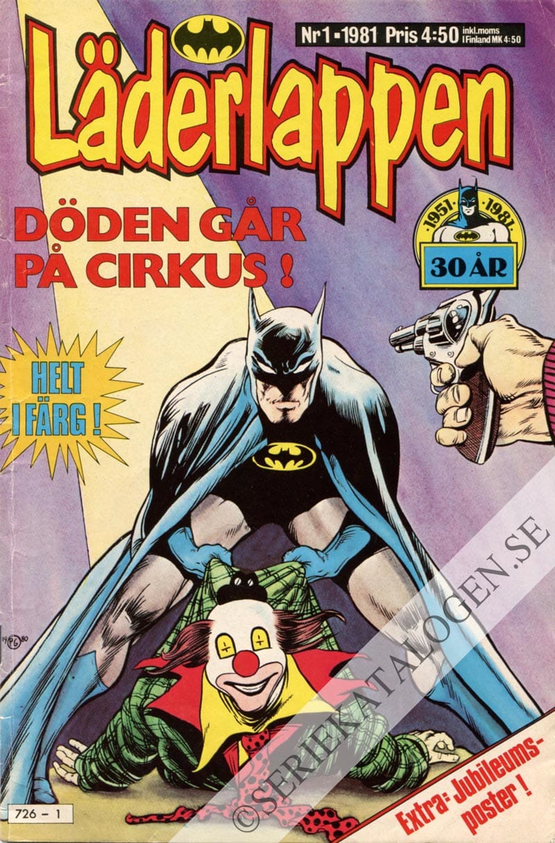 Framsida på Läderlappen och Robin #1 (1981)