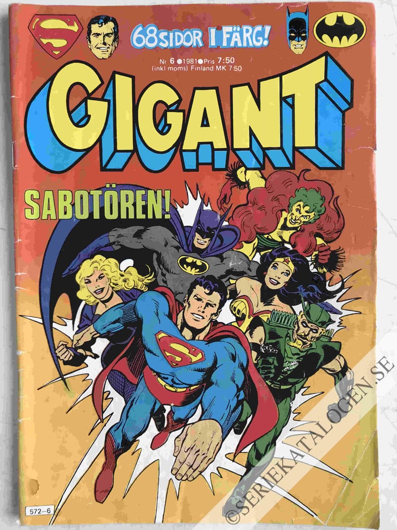 Framsida på Gigant #6 (1981)