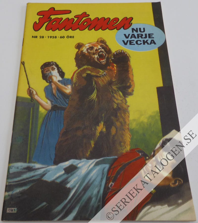 Framsida på Fantomen #28 (1958)