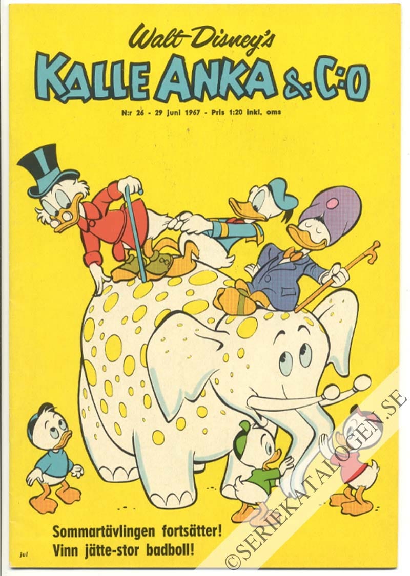 Framsida på Kalle Anka & C:o #26 (1967)