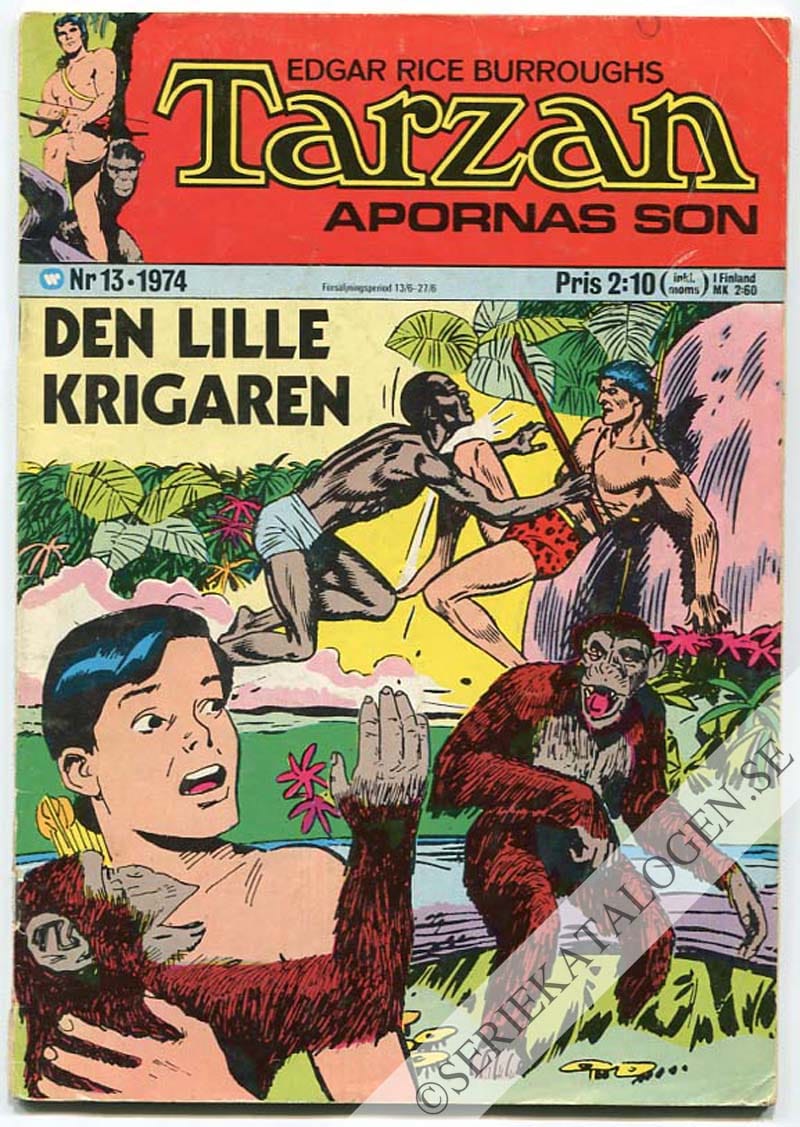 Framsida på Tarzan #13 (1974)