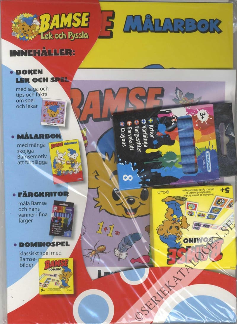 Framsida på Bamse-extra Målarbok (2019)