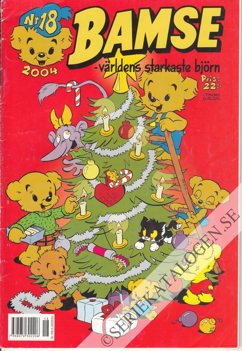 Framsida på Bamse #18 (2004)