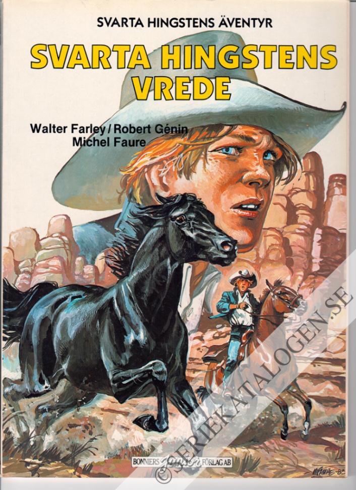 Framsida på Svarta Hingstens äventyr Svarta Hingstens vrede (1984)