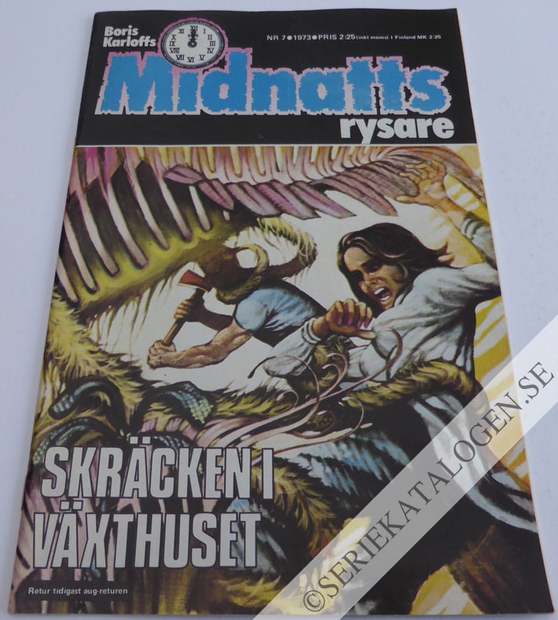 Framsida på Boris Karloffs Midnattsrysare #7 (1973)