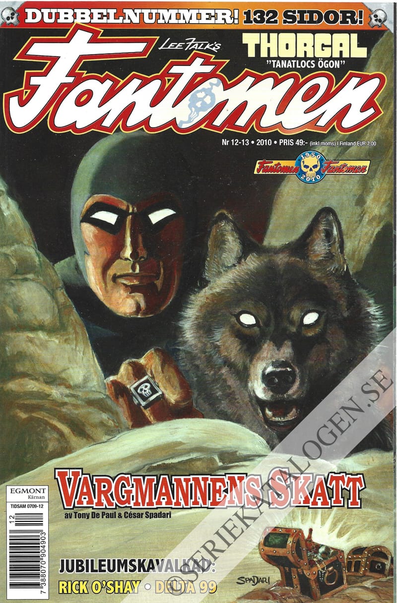 Framsida på Fantomen #12-13 (2010)