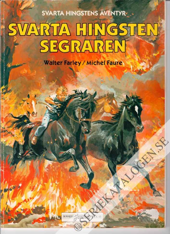 Framsida på Svarta Hingstens äventyr Svarta Hingsten - segraren (1984)