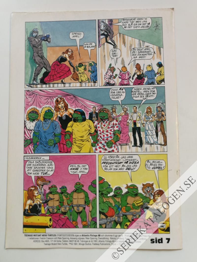 Baksida på Shredder (1991)
