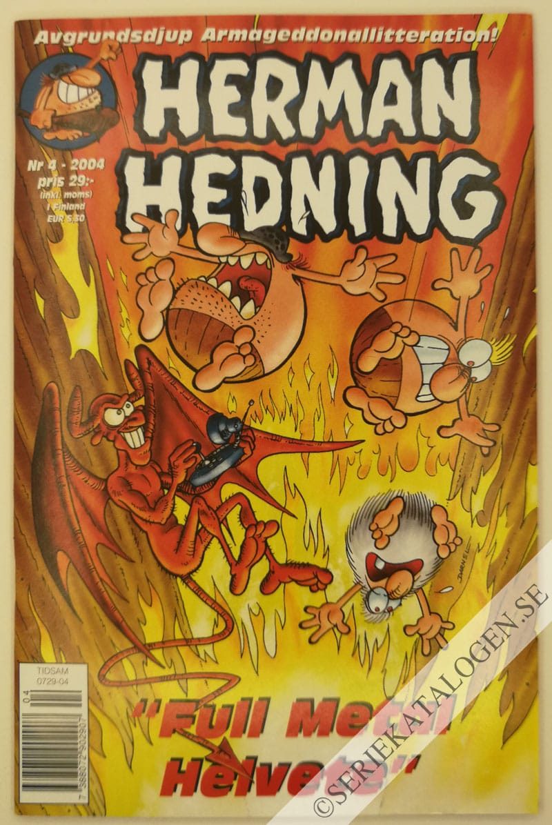 Framsida på Herman Hedning #4 (2004)