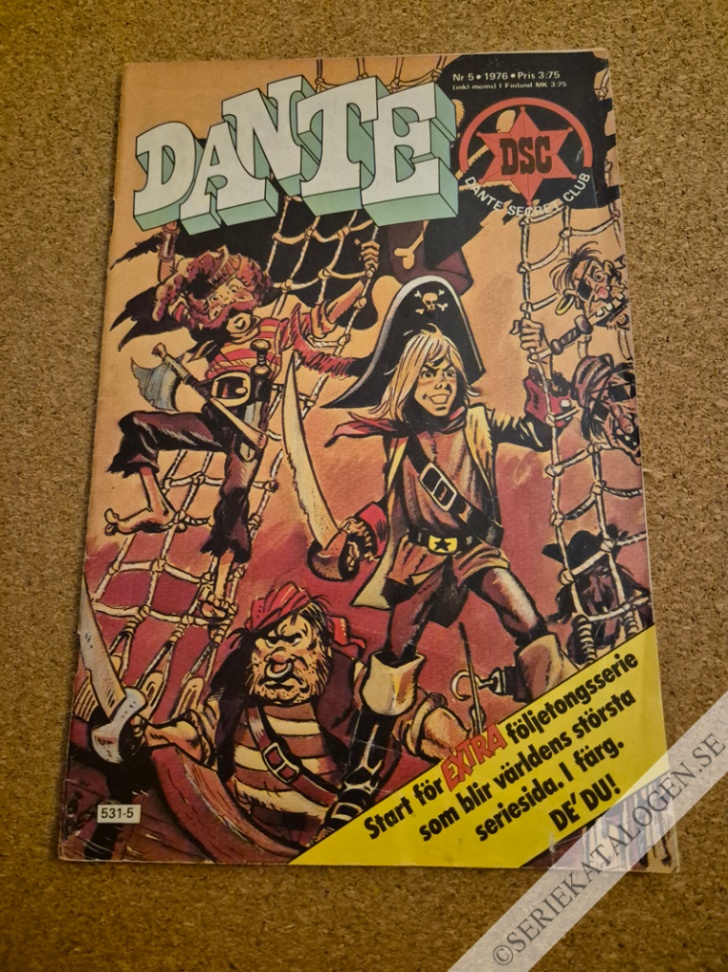 Framsida på Dante #5 (1976)