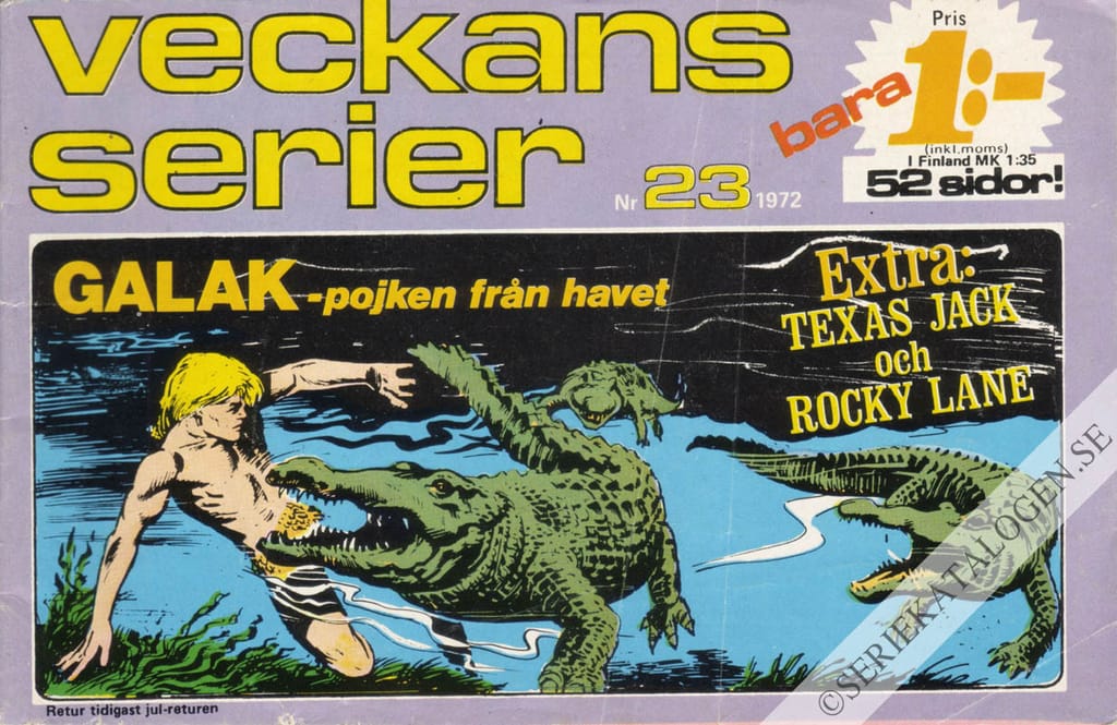 Framsida på Veckans serier #23 (1972)