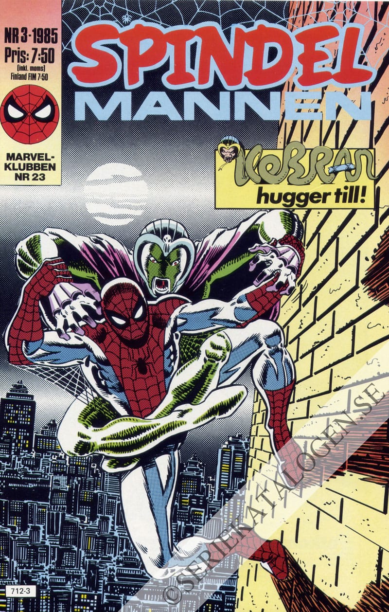 Framsida på Spindelmannen #3 (1985)