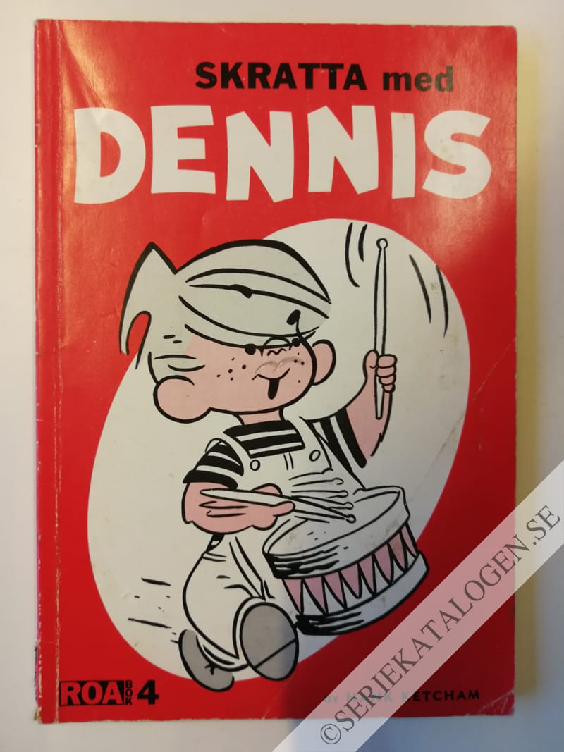 Framsida på Roa-bok Skratta med Dennis (1962)