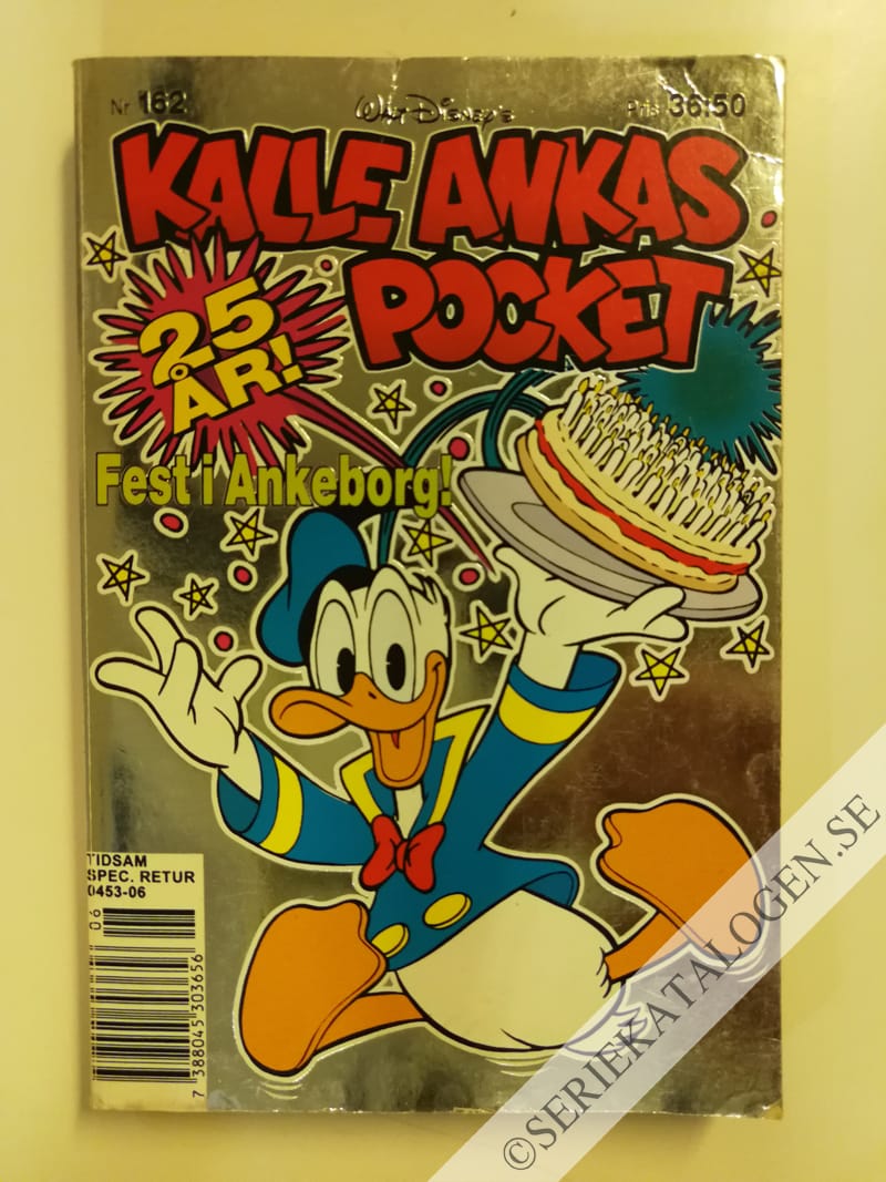 Framsida på Kalle Ankas pocket #162 - Fest i Ankeborg! (1993)