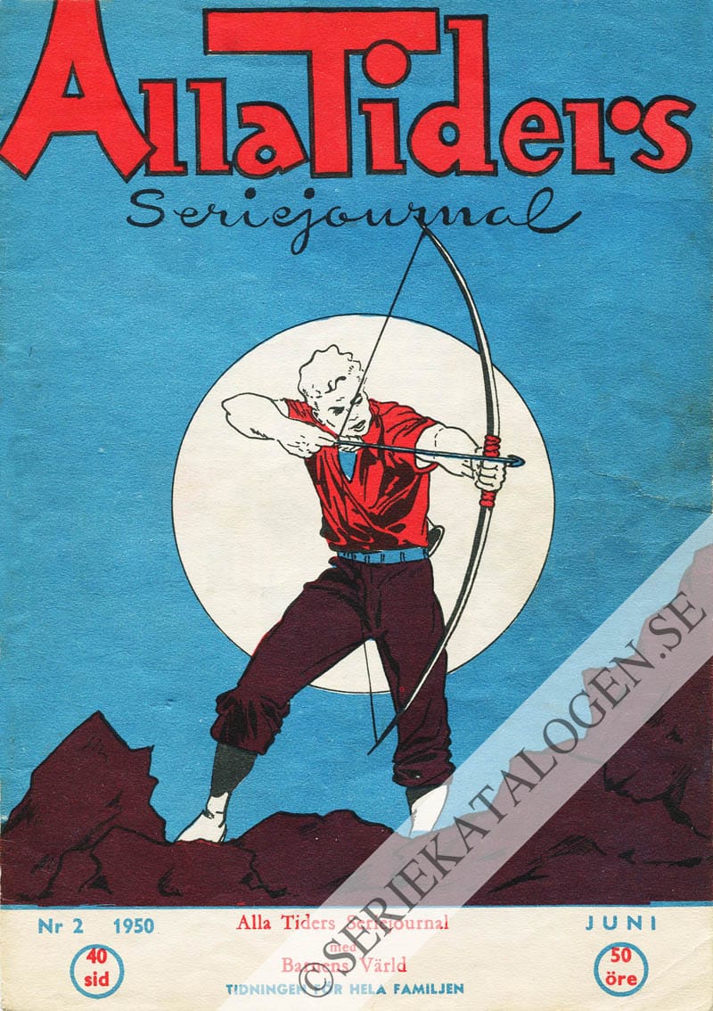 Framsida på Alla tiders seriejournal #2 (1950)