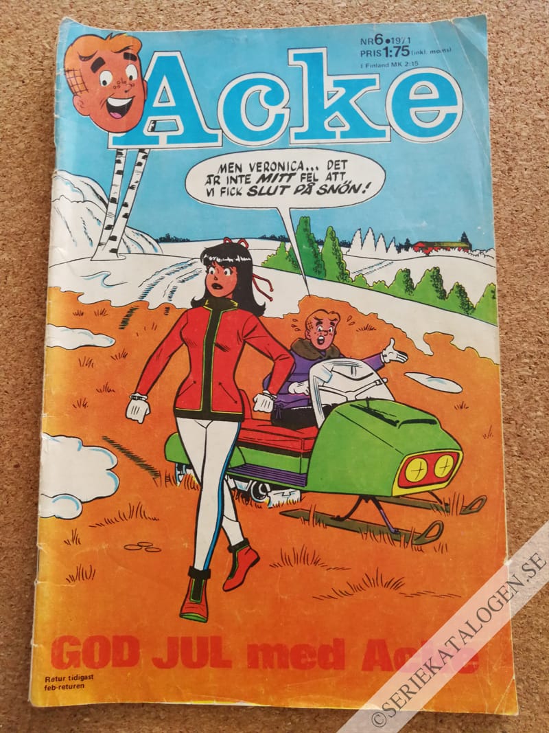 Framsida på Acke #6 (1971)