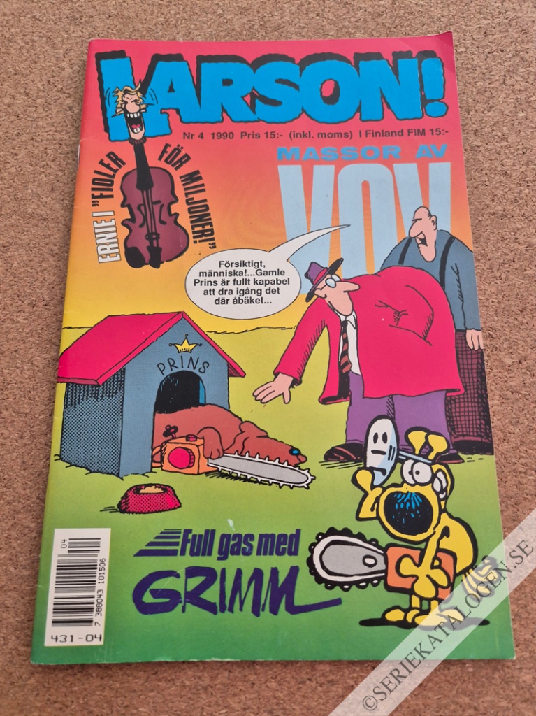 Framsida på Larson! #4 (1990)