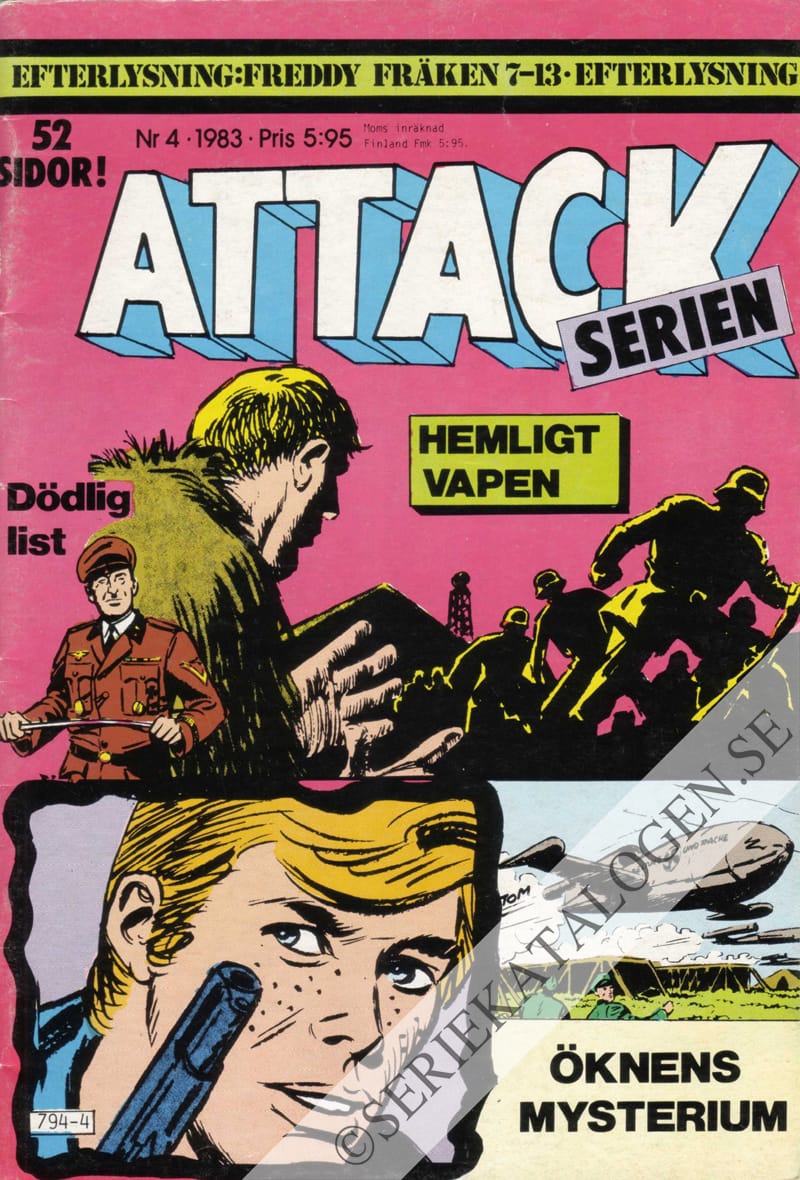 Framsida på Attackserien #4 (1983)