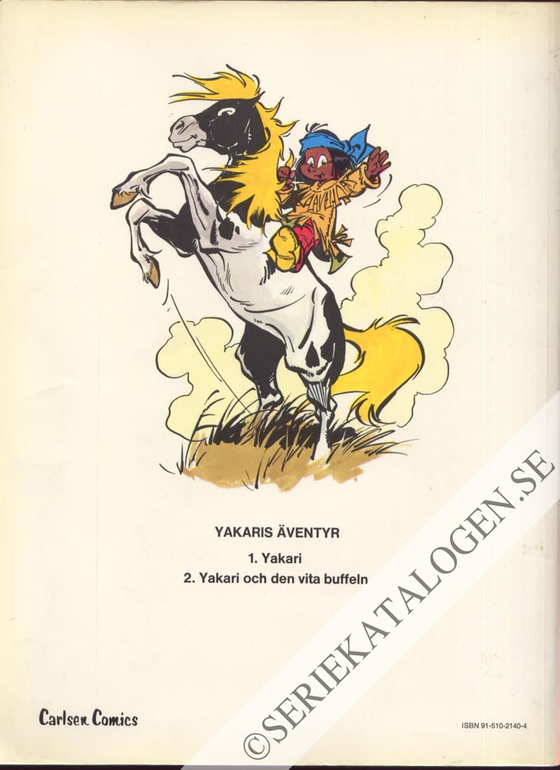 Baksida på Yakari (1978)