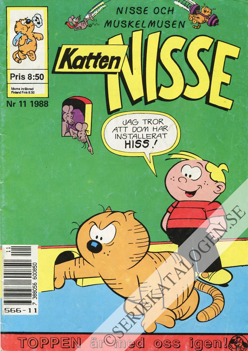 Framsida på Katten Nisse #11 (1988)