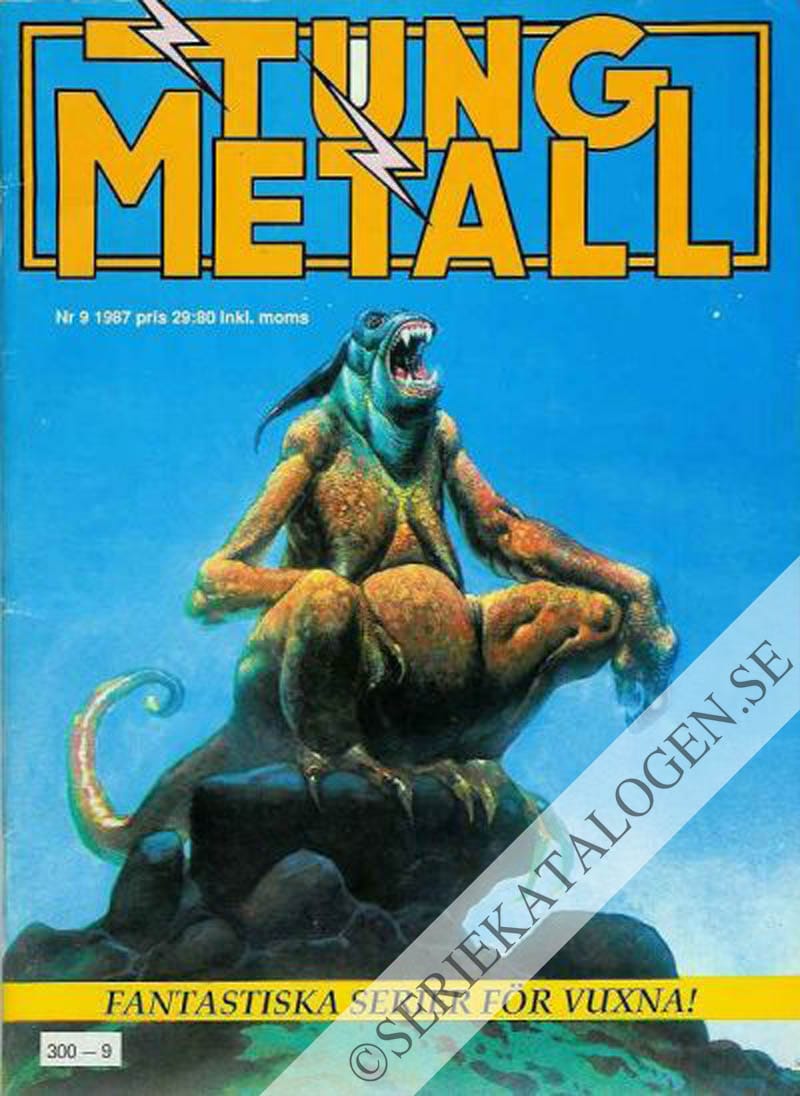 Framsida på Tung metall #9 (1987)