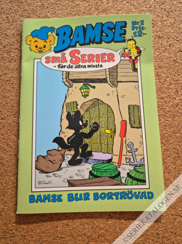 Framsida på Bamse små serier #2 - Bamse blir bortrövad (2003)